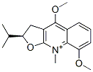 [2R,(-)]-2,3-Dihydro-4,8-dimethoxy-9-methyl-2-(1-methylethyl)furo[2,3-b]quinolinium 结构式