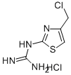 [4-(Chloromethyl)-2-thiazolyl] Guanidine mono hydrochloride 结构式