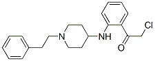 Ethanone,  2-chloro-1-[2-[[1-(2-phenylethyl)-4-piperidinyl]amino]phenyl]- 结构式