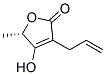 2(5H)-Furanone, 4-hydroxy-5-methyl-3-(2-propenyl)-, (5S)- (9CI) 结构式