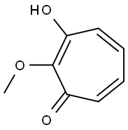 2,4,6-Cycloheptatrien-1-one, 3-hydroxy-2-methoxy- (9CI) 结构式