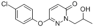 2-(2-Hydroxypropyl)-6-(4-chlorophenoxy)-3-pyridazinone 结构式