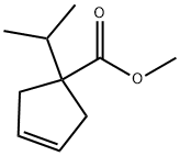 3-Cyclopentene-1-carboxylicacid,1-(1-methylethyl)-,methylester(9CI) 结构式