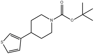 4-(3-Thienyl)-1-piperidinecarboxylic acid 1,1-dimethylethyl<br>ester 结构式