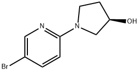 (R) -1-(5-溴吡啶-2-基)吡咯烷-3-醇 结构式