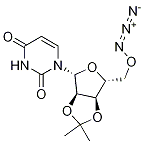 4'-C-叠氮基-2',3'-O-(异丙亚基)尿苷 结构式