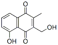 1,4-Naphthalenedione, 5-hydroxy-3-(hydroxymethyl)-2-methyl- (9CI) 结构式