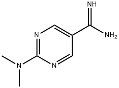 5-Pyrimidinecarboximidamide,2-(dimethylamino)- 结构式