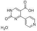 2-氧代-4-(4-吡啶)-1,2-二氢-5-嘧啶乙酸单水和物 结构式