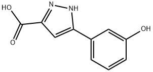 5-(3-羟基苯基)-1H-吡唑-3-羧酸 结构式