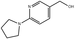 [6-(1-吡咯烷)-3-吡啶基]甲醇 结构式