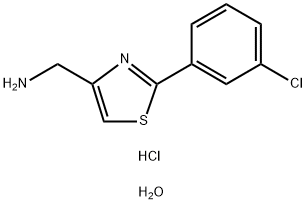 (2-(3-Chlorophenyl)thiazol-4-yl)methanaminehydrochloridehydrate