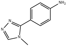 4-(4-甲基-4H-1,2,4-三唑-3-基)苯胺 结构式