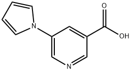 5-(1H-吡咯-1-基)烟酸 结构式