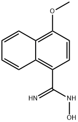 N'-HYDROXY-4-METHOXY-1-NAPHTHALENECARBOXIMIDAMIDE 结构式