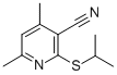 2-(异丙硫基)-4,6-二甲基烟腈 结构式