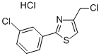 4-氯甲基-2-(3-氯苯基)噻唑盐酸盐 结构式