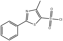 4 -甲基- 2 -苯基- 1 ,3 -噻唑- 5 -磺酰氯 结构式