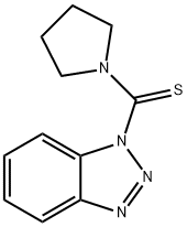 1-(1-吡咯烷基硫代甲基)-1H-苯骈三氮唑 结构式