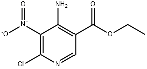 4-氨基-6-氯-5-硝基烟酸乙酯 结构式