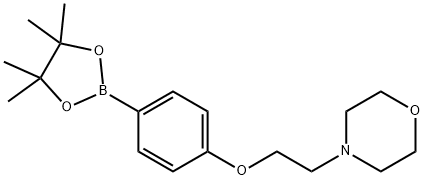 4-(2-吗啉乙氧基)苯基硼酸频哪醇酯 结构式