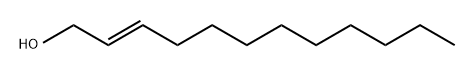 反-2-十二烯-1-醇 结构式