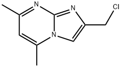 2-(氯甲基)-5,7-二甲基咪唑并[1,2-A]嘧啶 结构式
