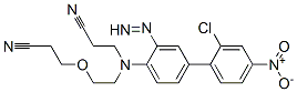 3-[[4-(2-chloro-4-nitro-phenyl)diazenylphenyl]-[2-(2-cyanoethoxy)ethyl]amino]propanenitrile 结构式