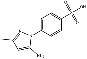 4-(5-AMINO-3-METHYL-1H-PYRAZOL-1-YL)BENZENESULFONIC ACID 结构式
