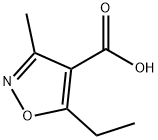 5-乙基-3-甲基-1,2-噁唑-4-羧酸 结构式