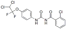 2-chloro-N-[[[4-(2,2-dichloro-1,1-difluoroethoxy)phenyl]amino]carbonyl]benzamide 结构式