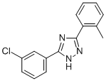 5-(3-Chlorophenyl)-3-(o-tolyl)-1H-1,2,4-triazole 结构式