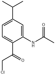Acetamide,  N-[2-(chloroacetyl)-5-(1-methylethyl)phenyl]-  (9CI) 结构式
