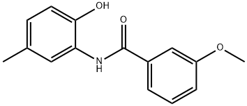 Benzamide, N-(2-hydroxy-5-methylphenyl)-3-methoxy- (9CI) 结构式