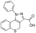 1-Phenyl-1,4-dihydrothiochromeno[4,3-c]pyrazole-3-carboxylic acid 结构式