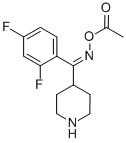 (1Z)-(2,4-二氟苯基)-4-哌啶基甲酮肟醋酸盐 结构式