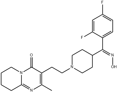 利培酮 E-肟 结构式