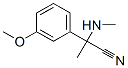 Benzeneacetonitrile, 3-methoxy-alpha-methyl-alpha-(methylamino)- (9CI) 结构式