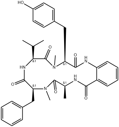 CYCLOASPEPTIDE A 结构式