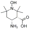 (3R,4R)-4-AMINO-1-OXYL-2,2,6,6-TETRAMETHYLPIPERIDINE-3-CARBOXYLIC ACID 结构式