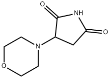 3-N-吗啉基吡咯烷-2,5-二酮 结构式