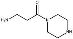 3-氨基-1-(哌嗪-1-基)丙烷-1-酮 结构式