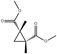 1,2-二甲基环丙烷-1,2-二甲酸二甲酯 结构式
