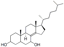 cholest-8(14)-ene-3,7-diol 结构式