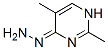 4(1H)-Pyrimidinone, 2,5-dimethyl-, hydrazone (9CI) 结构式