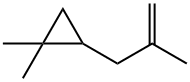 1,1-Dimethyl-2-(2-methyl-2-propenyl)cyclopropane 结构式