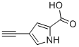 4-乙炔基-1H-吡咯-2-羧酸 结构式