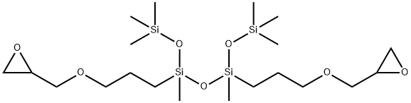 1,1,1,3,5,7,7,7-octamethyl-3,5-bis[3-(oxiranylmethoxy)propyl]tetrasiloxane 结构式