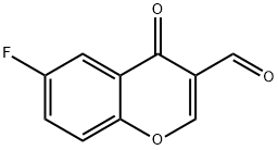6-氟-3-甲酰色酮 结构式