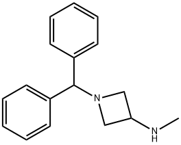 N-(1-二苯甲基氮杂环丁烷-3-基)-N-甲胺 结构式